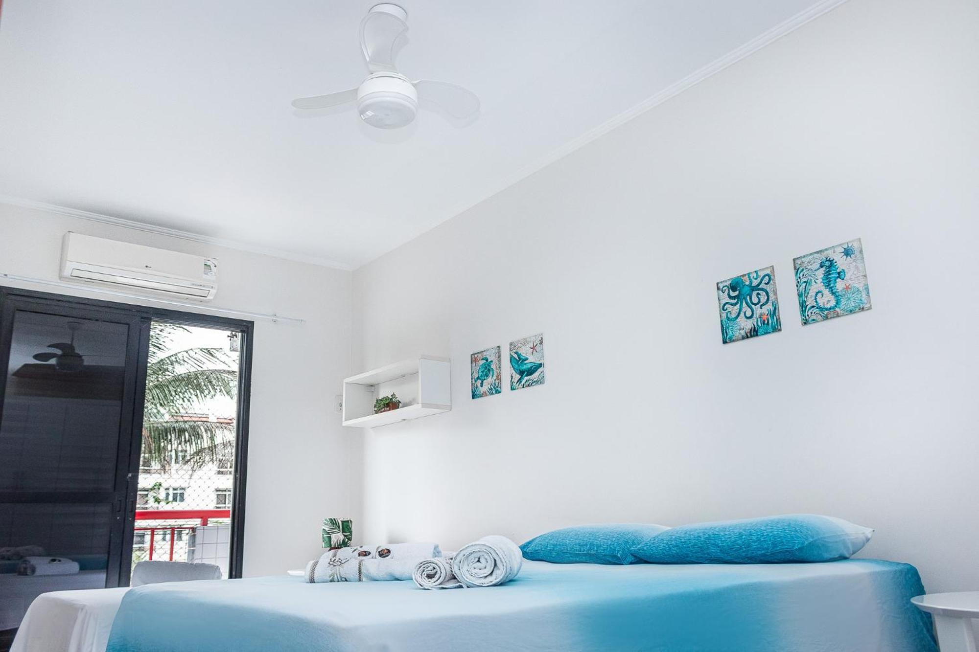 Apartamento 2 Quartos Com Ar Condicionado E Varanda A 400m Da Maitinga - Estacionamento E Piscina - Wi-fi 409 Mbps Bertioga